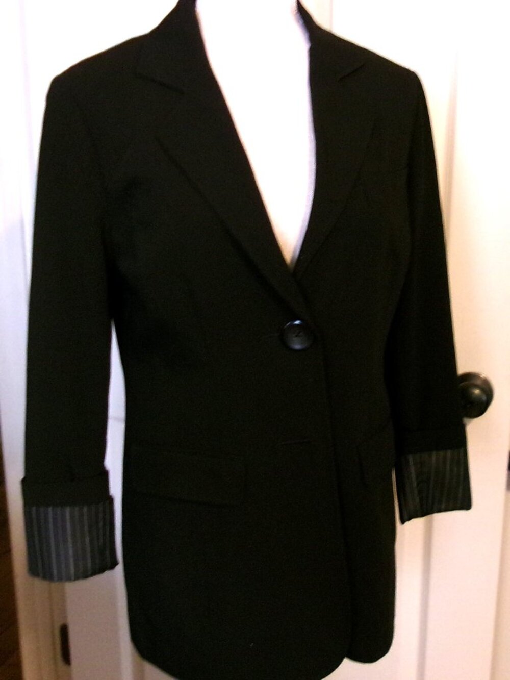 KENSIE Black 2-Button Dressy Jacket Size M